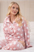 Womens Supersoft Fleece Star Print Pyjama Set