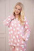Womens Supersoft Fleece Star Print Pyjama Set