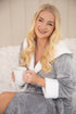 Women's Super Soft Bathrobe with Sherpa Lined Hood and Cuffs