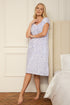 Womens Classic Floral White Short Sleeve Nightdress