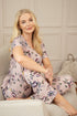 Womens Lightweight Floral Print Short Sleeve Pyjama Set