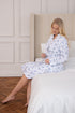 Womens Luxury 100% Cotton Lightweight Porcelain Floral Wrap