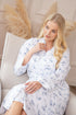 Womens Luxury 100% Cotton Lightweight Porcelain Floral Wrap