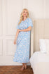 Womens 100% Organic Cotton Classic Full Length Short Sleeved Nightdress