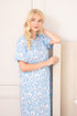 Womens 100% Organic Cotton Classic Full Length Short Sleeved Nightdress