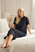 Womens 100% Organic Cotton Classic Full Length Short Sleeved Nightdress