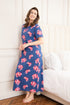 Womens 100% Organic Cotton Classic Full Length Short Sleeved Nightdress