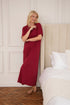 Womens 100% Organic Cotton Classic Full Length Short Sleeved Nightdress