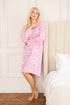 Womens 100% Organic Cotton Classic Knee Length Long Sleeved Nightdress