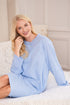 Womens 100% Organic Cotton Classic Knee Length Long Sleeved Nightdress