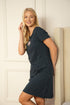 Womens Soft 100% Cotton Short Sleeve Knee Length Owl Motif Nightshirts