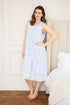 Womens Lightweight Jersey Cotton Sleeveless Floral Nightdresses