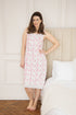 Womens Lightweight Jersey Cotton Sleeveless Floral Nightdresses