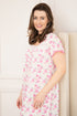 Womens Lightweight Jersey Cotton Short Sleeve Floral Nightdresses