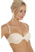 Womens Underwired Beige Bandeau Cup T-Shirt Multiway Strapless Everyday Bra