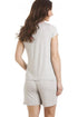 Grey Short Sleeve Zebra Motif Short Pyjamas