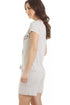 Grey Short Sleeve Zebra Motif Short Pyjamas