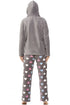 Multi Coloured Heart Print Supersoft Grey Pyjama Set