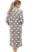Multi Coloured Heart Print Supersoft Grey Lounger