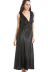 Luxury Black Lace Satin Chemise