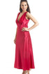 Luxury Red Lace Satin Chemise