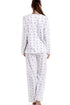 Classic Cotton Jersey Lilac Floral Print Pyjama Set