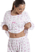Classic Jersey Cotton Pink Floral Print Pyjama Set