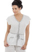 Ladies Short Sleeve Cropped Bottoms Pyjama Set