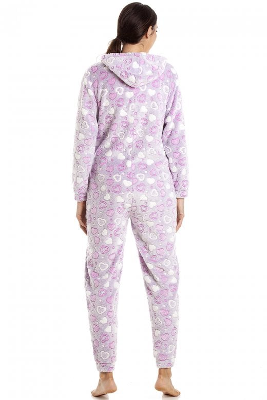 Camille Womens Purple Heart Onesie