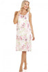 Classic Sleeveless Floral Chemise