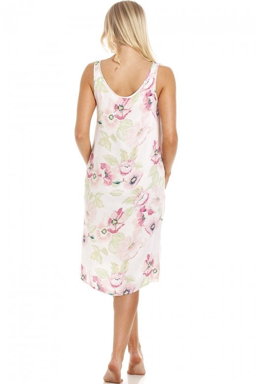 Classic Sleeveless Floral Chemise