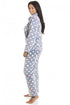 Camille Women's Pyjama Set Grey Multi Coloured Spot Print Soft Nightwear