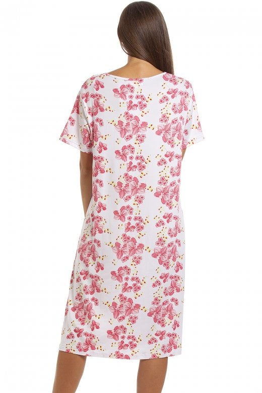 Womens Short Sleeve Knee Length Nightdress