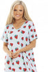 Womens Short Sleeve Knee Length Nightdress