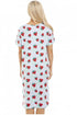 Womens Short Sleeve Knee Length Nightdress