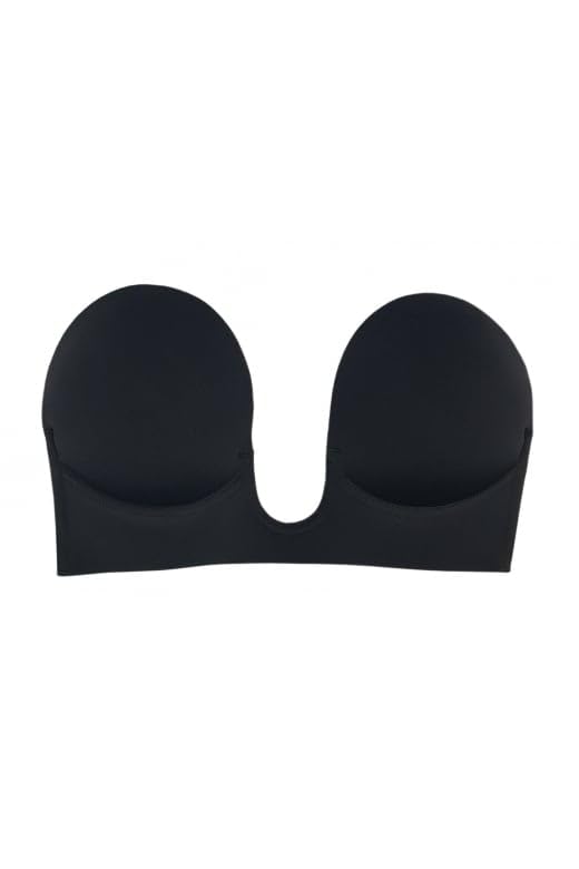 Black One Piece Micro Fibre Underwire Push Up Bra