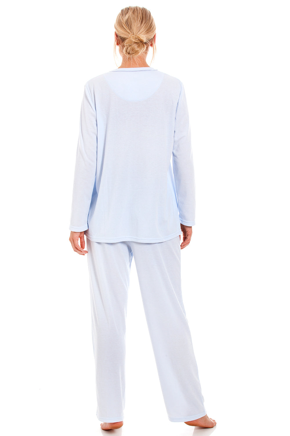 Womens Classic Long Sleeve Full Length Pyjama Set
