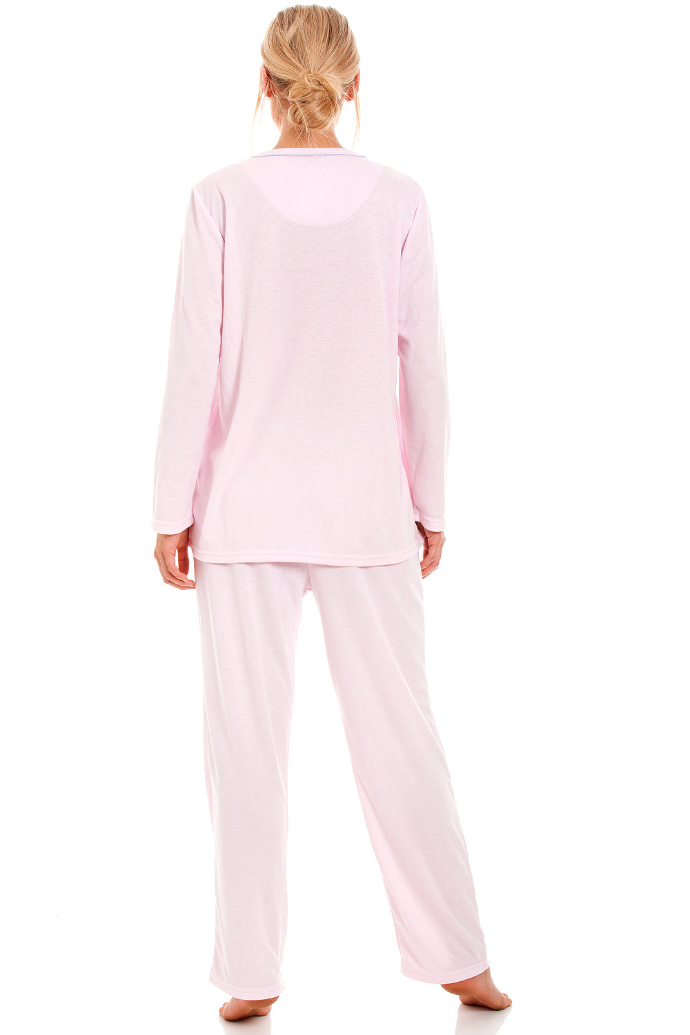Womens Classic Long Sleeve Full Length Pyjama Set