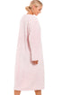 Womens Supersoft Light Blue Zip Front Diamond Print Housecoat
