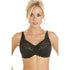 Black Lace Non Padded Underwired Bra