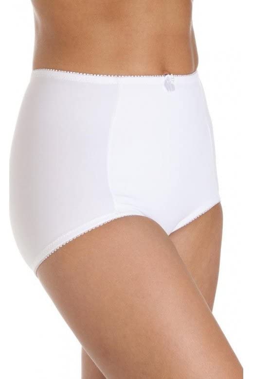 Camille Women's Briefs in White Eternal Control Knickers 2 Pack Set