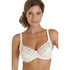 Womens Ivory Underwired Lace Full Cup Bra