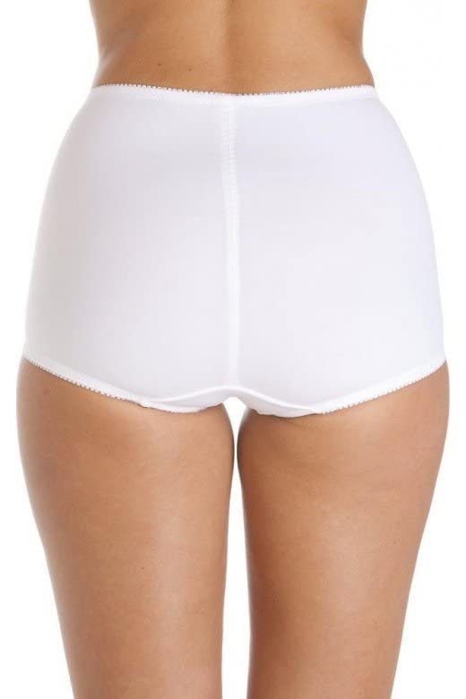 Camille Women's Briefs in White Eternal Control Knickers 2 Pack Set
