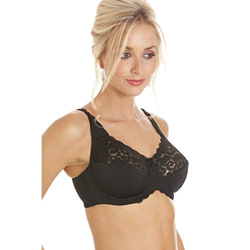 Black Lace Non Padded Underwired Bra