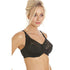 Black Lace Non Padded Underwired Bra