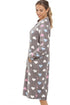 Multi Coloured Heart Print Supersoft Grey Lounger
