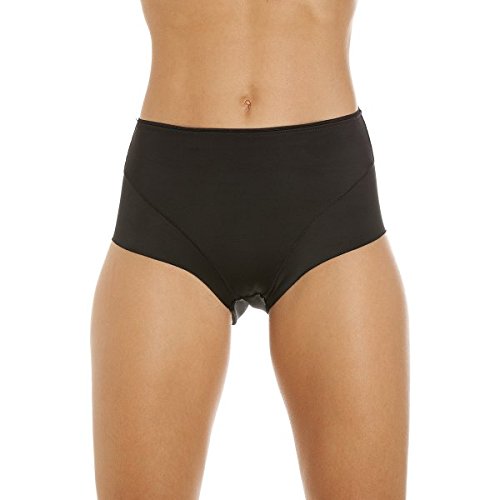 Womens Two Pack Seamless Black Control Briefs