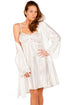 Luxury Ivory Chemise And Wrap Set