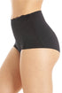 Womens High Waist Seamless Floral Lace Briefs Black