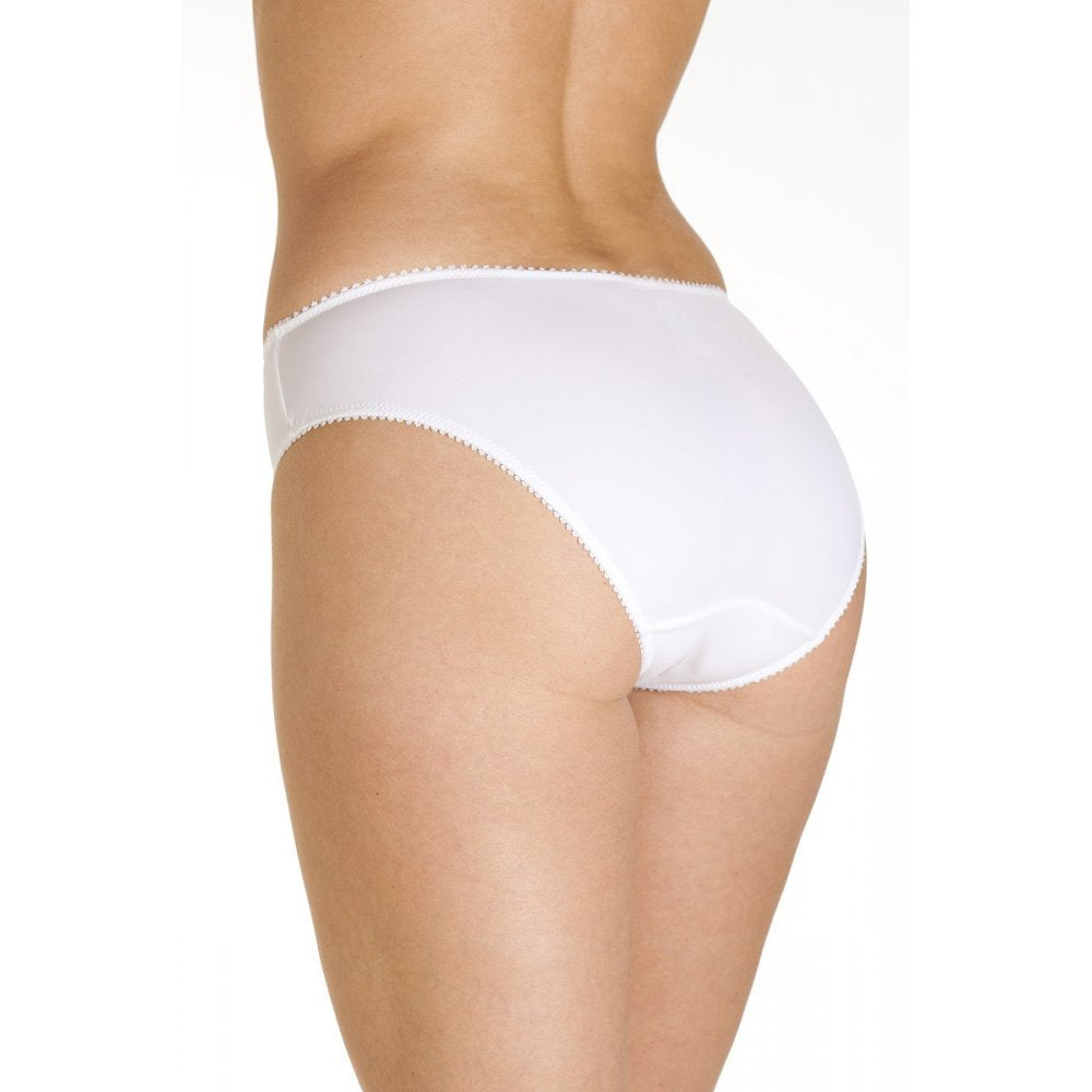 White Lace Embroidered Briefs 3 Pack